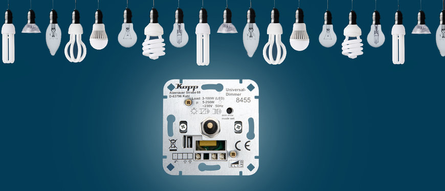 KOPP BRINGT ZWEI NEUE UNTERPUTZ-UNIVERSALDIMMER AUF DEN MARKT